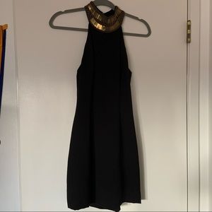Black Ark & Co Gold Collar Dress